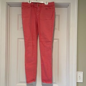 Coral / Pink Skinny Jeans